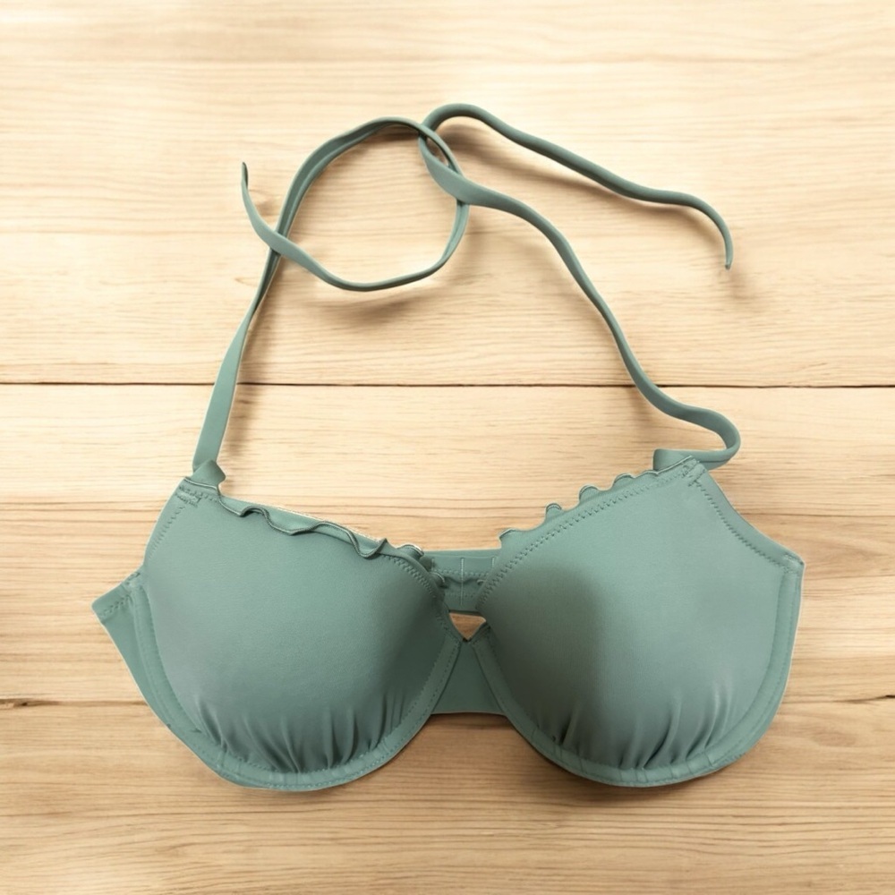 NWT Shade & Shore Green Bikini Top